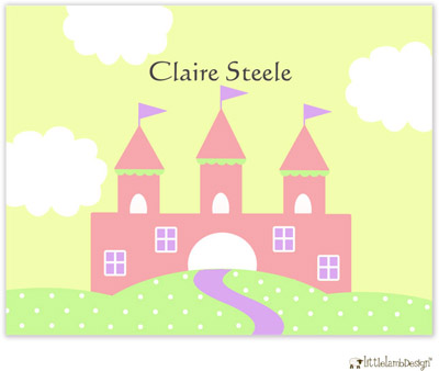Personalized Stationery/Thank You Notes by Little Lamb Design - Castle