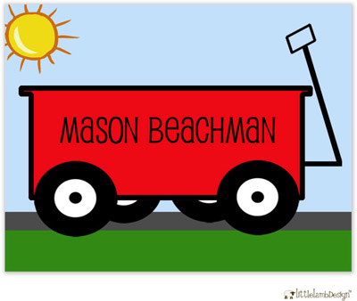 Personalized Stationery/Thank You Notes by Little Lamb Design - Wagon Personalized Stationery/Thank You Notes by Little Lamb Design - Wagon