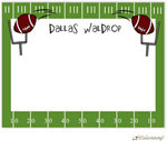 Personalized Stationery/Thank You Notes by Little Lamb Design - Football Field