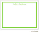 Personalized Stationery/Thank You Notes by Little Lamb Design - Simple Green /Lime