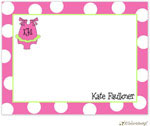 Personalized Stationery/Thank You Notes by Little Lamb Design - Swimsuit Pink