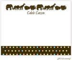 Personalized Stationery/Thank You Notes by Little Lamb Design - Zoo Animal