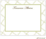 Personalized Stationery/Thank You Notes by Little Lamb Design - Elegant White Braid