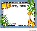 Personalized Stationery/Thank You Notes by Little Lamb Design - Jungle Animals