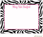 Personalized Stationery/Thank You Notes by Little Lamb Design - Zebra Print