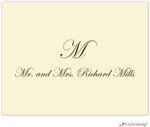 Personalized Stationery/Thank You Notes by Little Lamb Design - Elegant Ivory