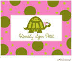 Personalized Stationery/Thank You Notes by Little Lamb Design - Cute Turtle