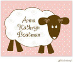 Personalized Stationery/Thank You Notes by Little Lamb Design - Pink Little Lamb