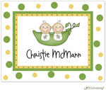 Personalized Stationery/Thank You Notes by Little Lamb Design - Peas in a Pod