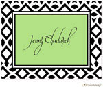 Little Lamb Design Stationery - Bold Green and Black