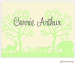 Personalized Stationery/Thank You Notes by Little Lamb Design - Forest Scene