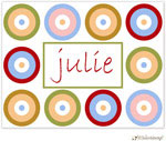 Personalized Stationery/Thank You Notes by Little Lamb Design - Fun Concentric Circles