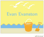 Personalized Stationery/Thank You Notes by Little Lamb Design - Beach Scene