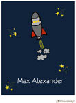 Personalized Stationery/Thank You Notes by Little Lamb Design - Rocket Ship