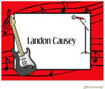 Personalized Stationery/Thank You Notes by Little Lamb Design - Guitar Boy