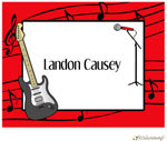 Personalized Stationery/Thank You Notes by Little Lamb Design - Guitar Boy Personalized Stationery/Thank You Notes by Little Lamb Design - Guitar Boy