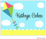 Personalized Stationery/Thank You Notes by Little Lamb Design - Flying Kite Girl