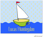 Personalized Stationery/Thank You Notes by Little Lamb Design - Sailboat