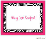 Personalized Stationery/Thank You Notes by Little Lamb Design - Zebra Print