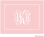 Personalized Stationery/Thank You Notes by Little Lamb Design - Pink Monogram