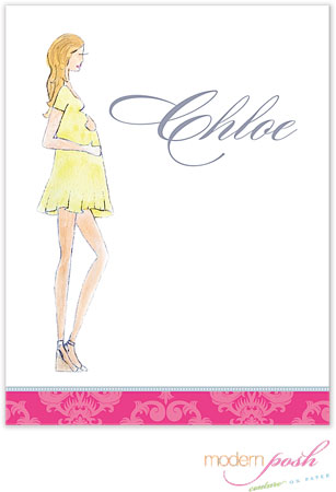 Personalized Stationery/Thank You Notes by Modern Posh - Diva - Blonde Baby Diva