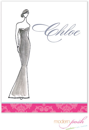 Personalized Stationery/Thank You Notes by Modern Posh - Diva - Posh Diva Personalized Stationery/Thank You Notes by Modern Posh - Diva - Posh Diva