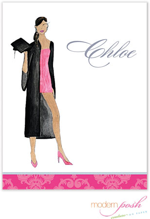 Personalized Stationery/Thank You Notes by Modern Posh - Diva - Multi-Cultural Diva Grad