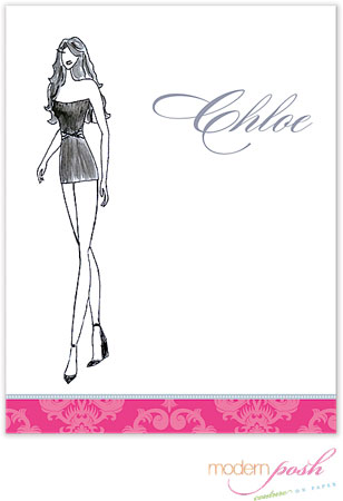 Personalized Stationery/Thank You Notes by Modern Posh - Diva - Party Diva Personalized Stationery/Thank You Notes by Modern Posh - Diva - Party Diva