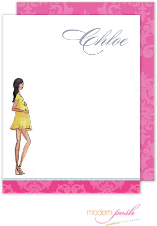 Personalized Stationery/Thank You Notes by Modern Posh - Diva - Multi-Cultural Baby Diva