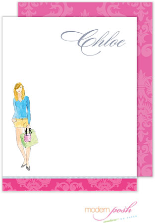 Personalized Stationery/Thank You Notes by Modern Posh - Diva - Blonde Shopping Diva