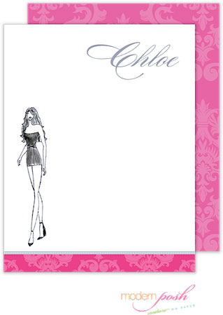 Personalized Stationery/Thank You Notes by Modern Posh - Diva - Party Diva