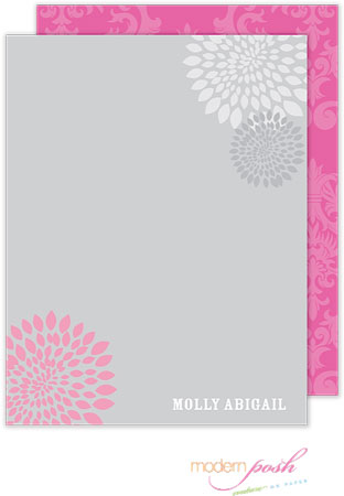 Personalized Stationery/Thank You Notes by Modern Posh - Simple Flower