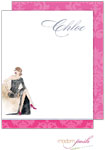 Personalized Stationery/Thank You Notes by Modern Posh - Diva - Brunette Fabulous Diva
