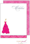 Personalized Stationery/Thank You Notes by Modern Posh - Diva - Blonde Diva Dress