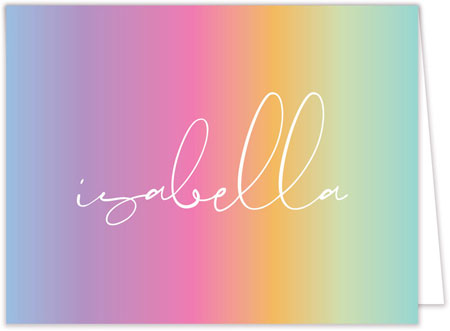 Stationery/Thank You Notes by Modern Posh - Ombre Rainbow