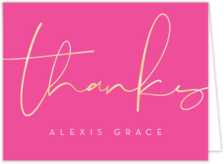Stationery/Thank You Notes by Modern Posh - Simple Thanks Pink