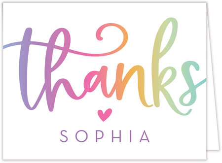 Stationery/Thank You Notes by Modern Posh - Colorful Thanks