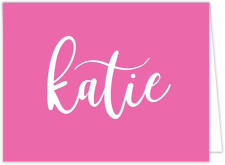 Stationery/Thank You Notes by Modern Posh - Simple Name Pink Stationery/Thank You Notes by Modern Posh - Simple Name Pink