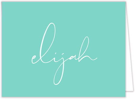 Stationery/Thank You Notes by Modern Posh - Simple Name Ocean Stationery/Thank You Notes by Modern Posh - Simple Name Ocean
