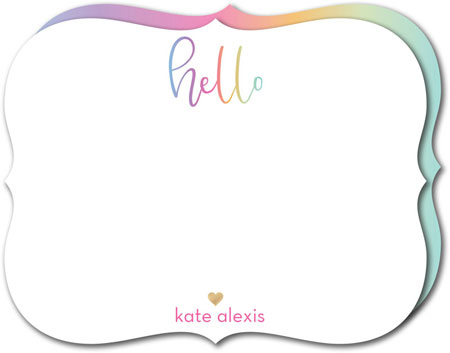 Stationery/Thank You Notes by Modern Posh - Colorful Hello