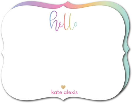 Stationery/Thank You Notes by Modern Posh - Colorful Hello Stationery/Thank You Notes by Modern Posh - Colorful Hello