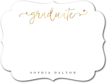 Stationery/Thank You Notes by Modern Posh - Golden Graduate Stationery/Thank You Notes by Modern Posh - Golden Graduate