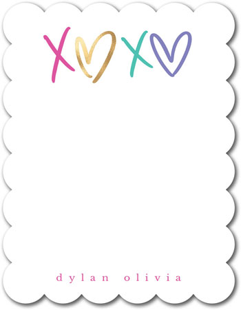 Stationery/Thank You Notes by Modern Posh - XO Hearts Stationery/Thank You Notes by Modern Posh - XO Hearts