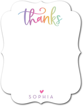 Stationery/Thank You Notes by Modern Posh - Colorful Thanks
