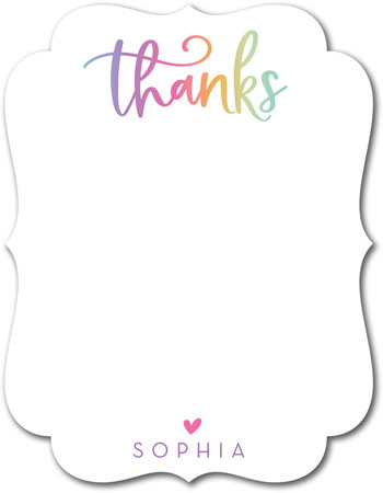 Stationery/Thank You Notes by Modern Posh - Colorful Thanks Stationery/Thank You Notes by Modern Posh - Colorful Thanks