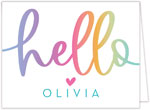 Stationery/Thank You Notes by Modern Posh - Colorful Hello