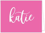 Stationery/Thank You Notes by Modern Posh - Simple Name Pink