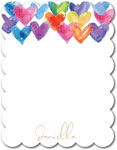 Stationery/Thank You Notes by Modern Posh - Watercolor Hearts