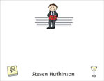 Pen At Hand Stick Figures Stationery - Communion 3 - Boy