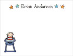 Pen At Hand Stick Figures Stationery - Highchair - Boy